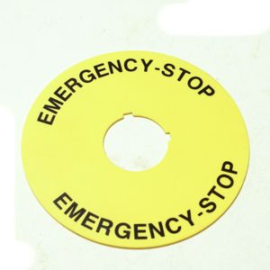 Yellow Emergency Stop
