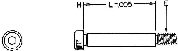 3/8 X 3/8 Shoulder Bolt