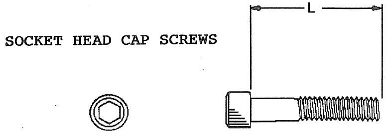 1/4-20 X 1/2 Socket Head Bolt