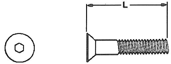 10-24 X 1/2 Flat Head Bolt