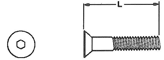 1/4-20 X 5/8 Flat Head Bolt