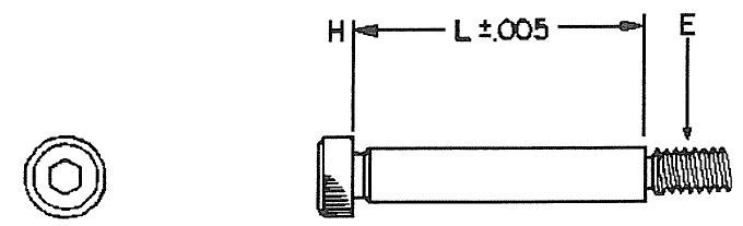 3/8 X 3/4 Shoulder Bolt