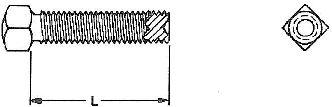 3/8-16 X 3 Square Head Bolt