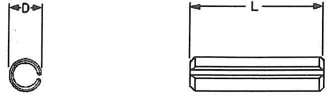 1/4 X 1 1/2 Roll Pin